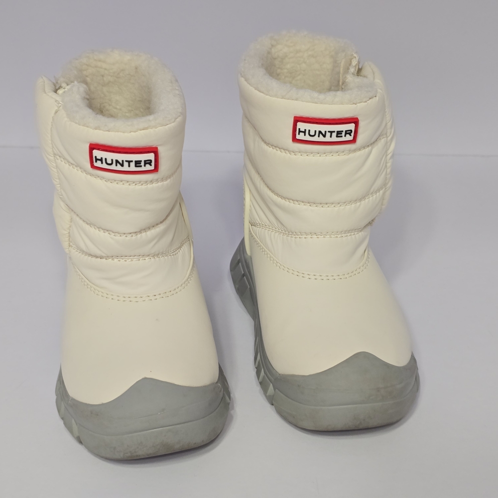 Hunter Toddler 7 8 Insulated Snow Winter Boots Cream And Grey